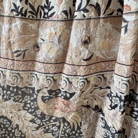 SPELL & THE GYPSY Oasis Side slit boho exotic hippie Maxi Skirt Pearl Sz small - Picture 10 of 10